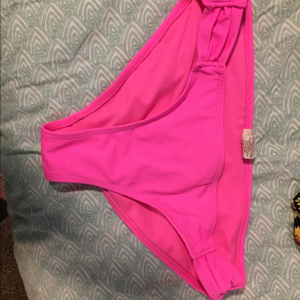 Hot pink bikini bottoms